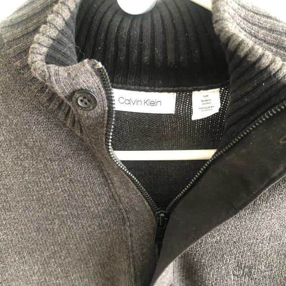 Calvin Klein Quarter-Zip Jumper - Picture 2 of 3